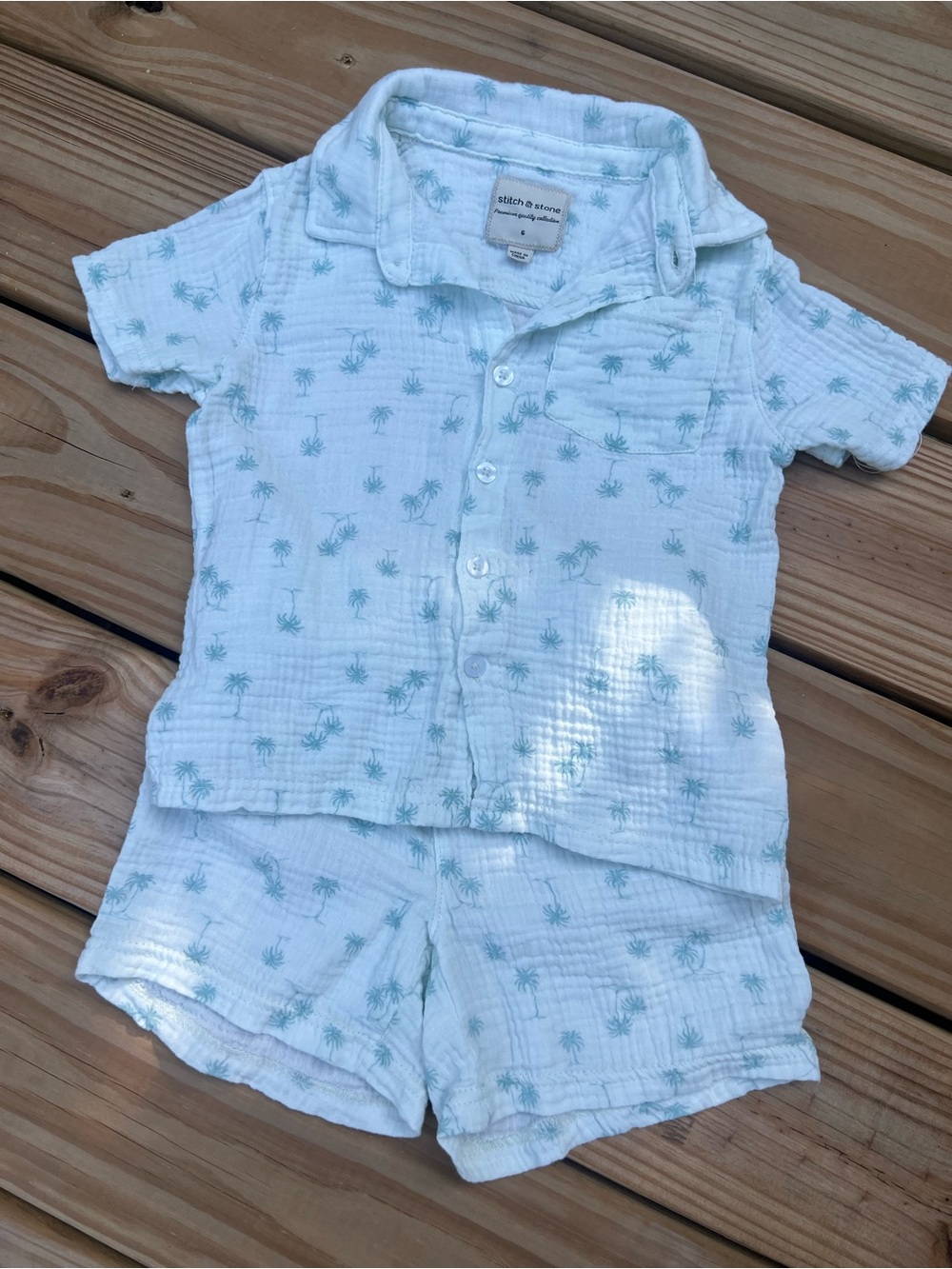 100% Cotton Top and Shorts Set